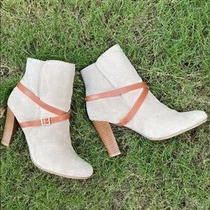 Loft grey ankle booties